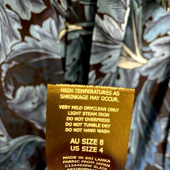 Scanlan Theodore |Brand new without tag Leaf Printed MIDI Dress - Picture 8 of 8